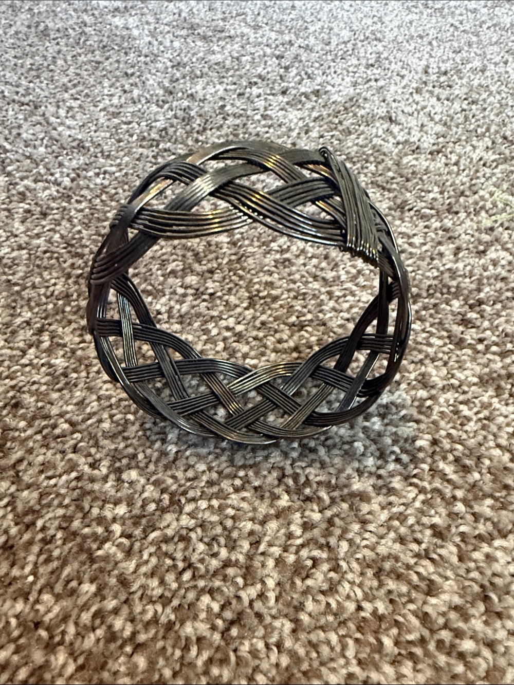 Braided Metal Hair Cuff - Metallic